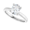 14K White | Oval