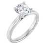 14K White | Oval
