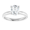 14K White | Oval