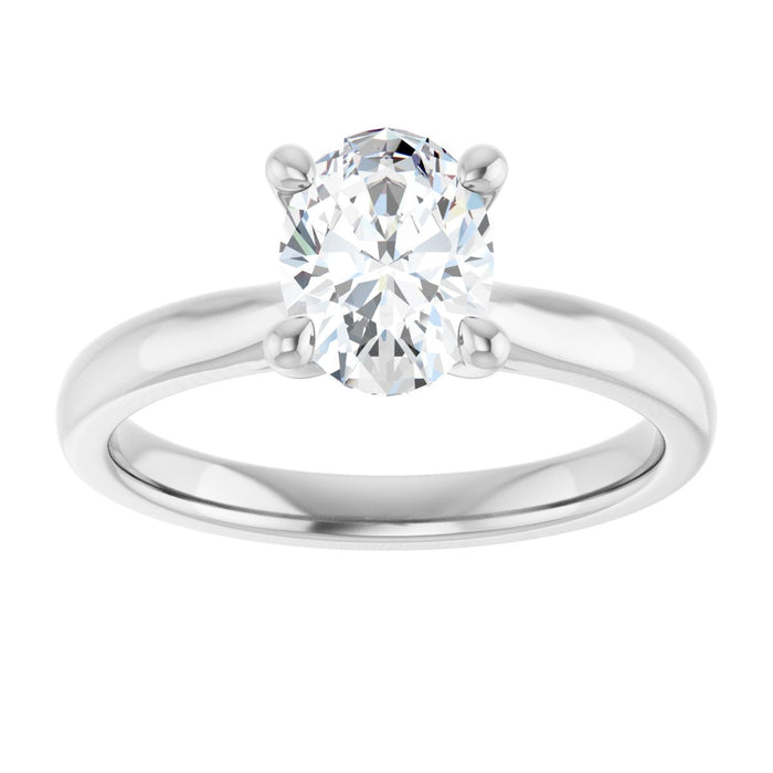 14K White | Oval