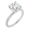 14K White | Cushion