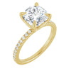 14K Yellow | Cushion