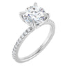 14K White | Round