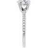 14K White | Oval