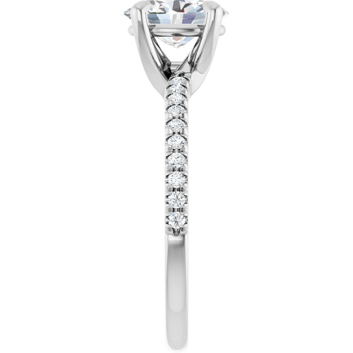 14K White | Oval