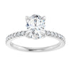 14K White | Oval