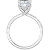 14K White | Cushion