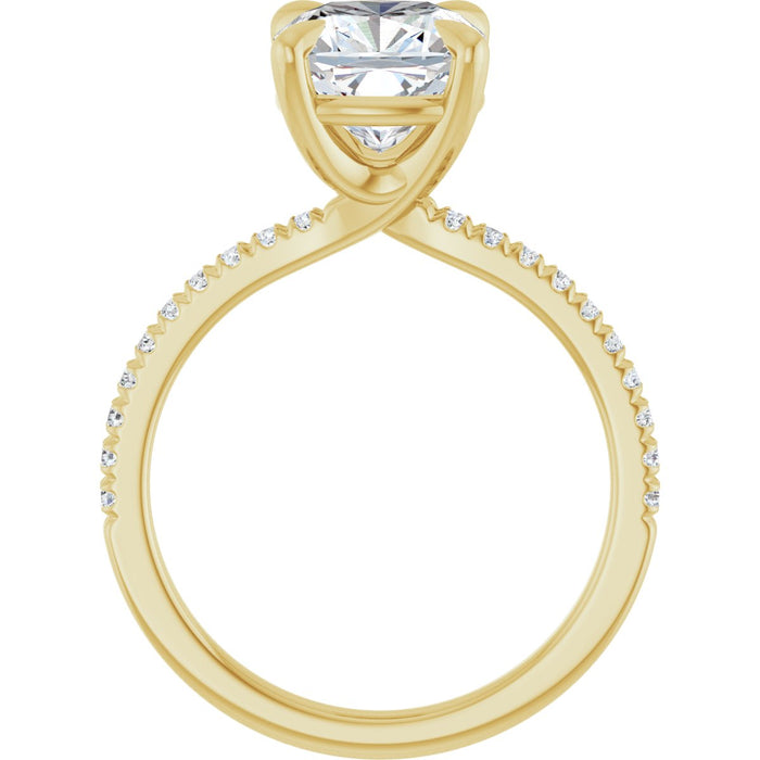 14K Yellow | Cushion