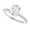 14K White | Oval
