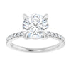 14K White | Round