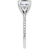 14K White | Asscher