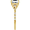 14K Yellow | Asscher