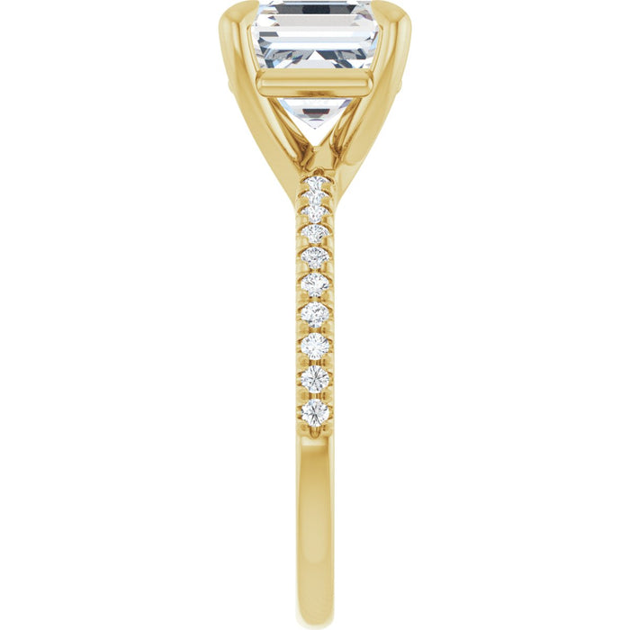 14K Yellow | Asscher