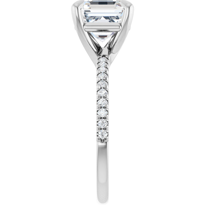 14K White | Asscher