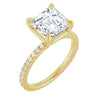 14K Yellow | Asscher