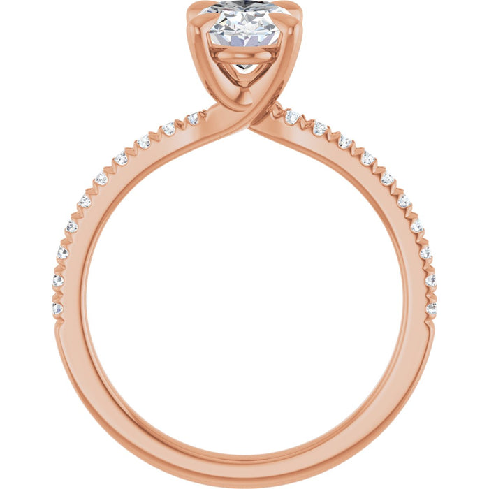 14K Rose | Oval