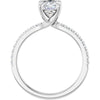 14K White | Oval