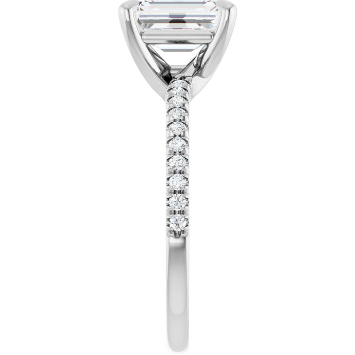 14K White | Emerald