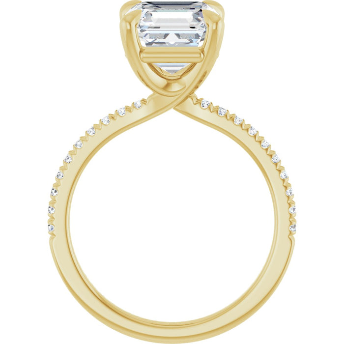 14K Yellow | Asscher