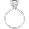 14K White | Asscher