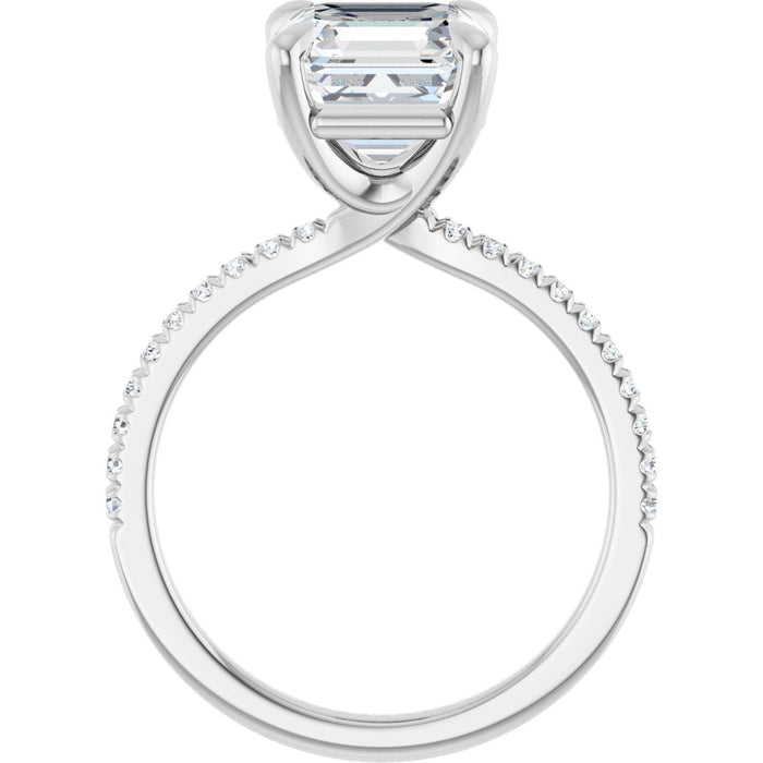 14K White | Asscher