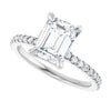 14K White | Emerald