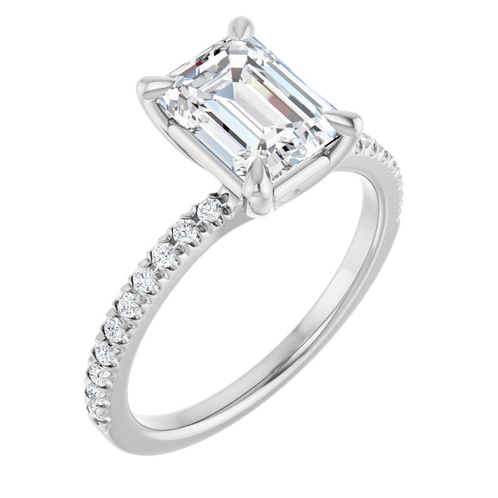 14K White | Emerald