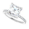 14K White | Asscher
