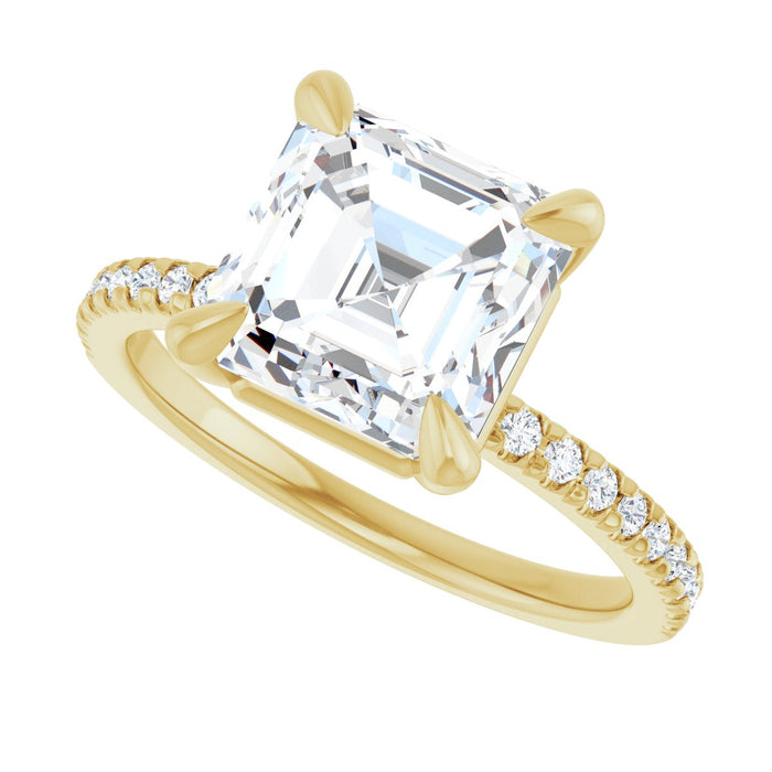 14K Yellow | Asscher