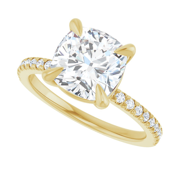 14K Yellow | Cushion