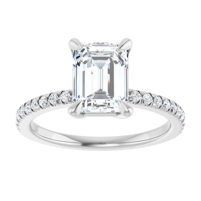 14K White | Emerald