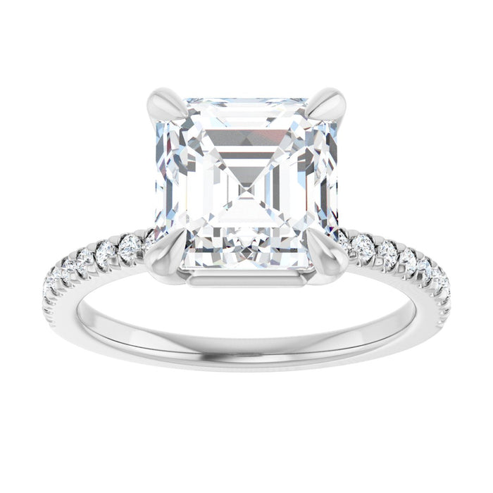 14K White | Asscher