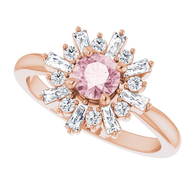 Natural Pink Morganite | Round | 5mm