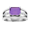 Natural Amethyst | Emerald | 8 x 6mm