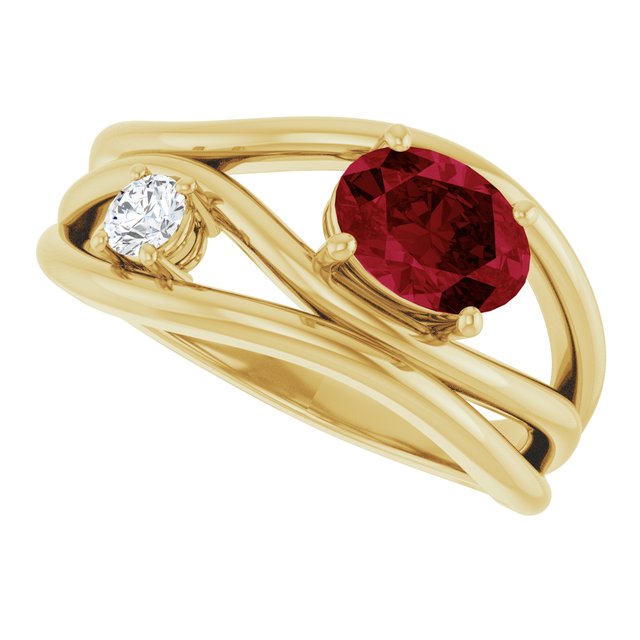 Lab-Grown Ruby | Oval | 7 x 5mm