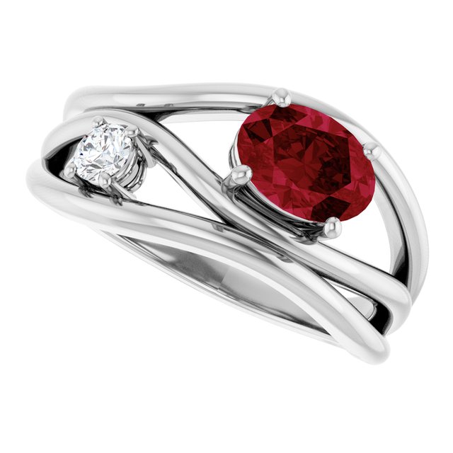 Lab-Grown Ruby | Oval | 7 x 5mm