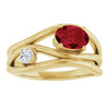 Lab-Grown Ruby | Oval | 7 x 5mm