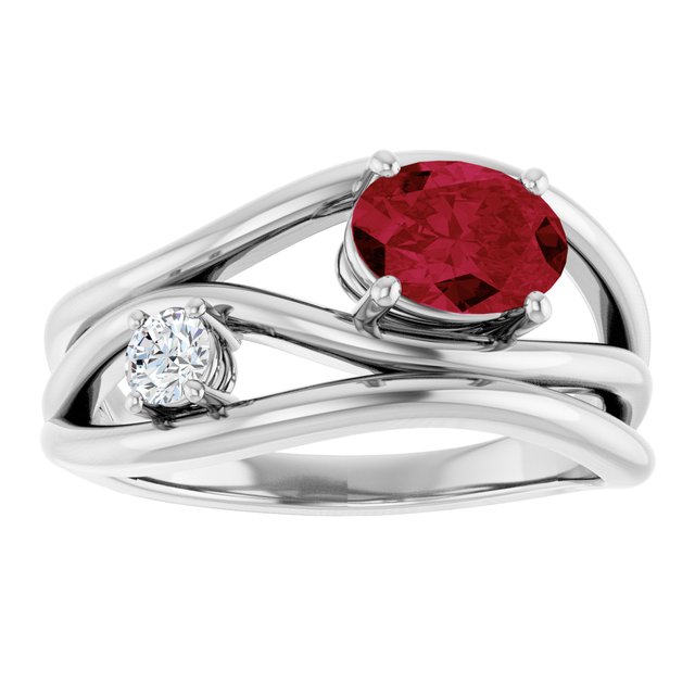 Lab-Grown Ruby | Oval | 7 x 5mm