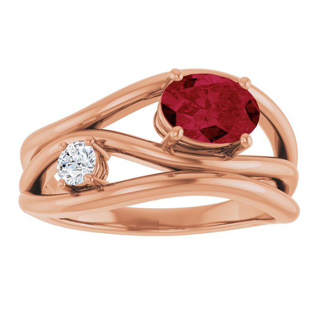 Lab-Grown Ruby | Oval | 7 x 5mm