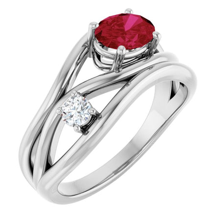 Lab-Grown Ruby | Oval | 7 x 5mm