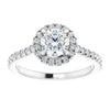 18K White | Round