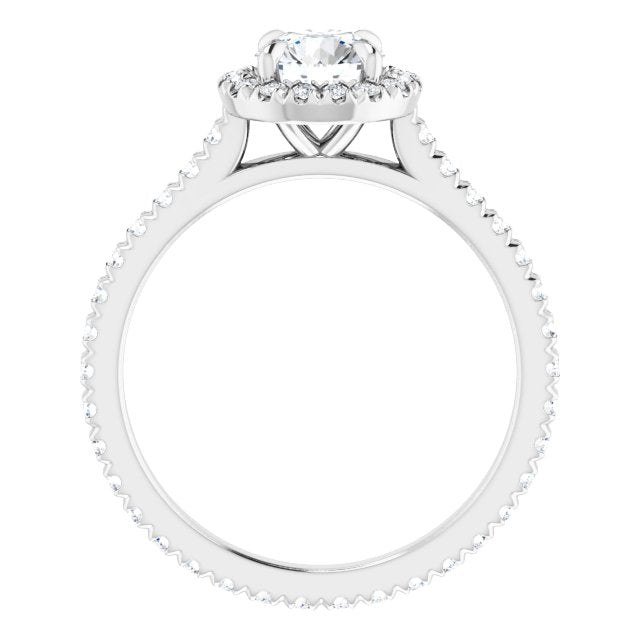18K White | Round