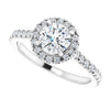 18K White | Round