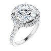 14K White | Round