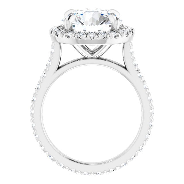 14K White | Round