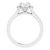 14K White | Oval