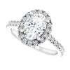 14K White | Oval