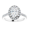 14K White | Oval