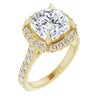 14K Yellow | Cushion