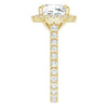 14K Yellow | Cushion